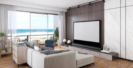 Motorized Floor Rising Projector Screen from VIVIDSTORM - Works with 4K/3D/UHD Projectors - VIVIDSTORM