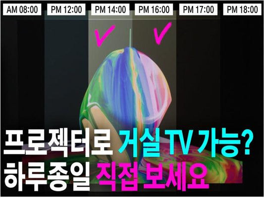 거실 TV 대신 프로젝터 설치 후 3개월, 열불나는 속마음 토크 - VIVIDSTORM
