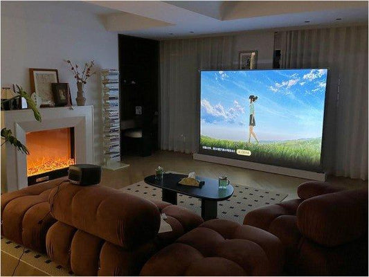 Laser TV - NOMVDIC P2000 Projector first impression with Vividstorm ALR Screen. #projector - VIVIDSTORM