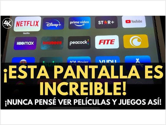 Esta PANTALLA es INCREÍBLE 😱 Las Peliculas 4K y Juegos se ven impresionantes... - VIVIDSTORM