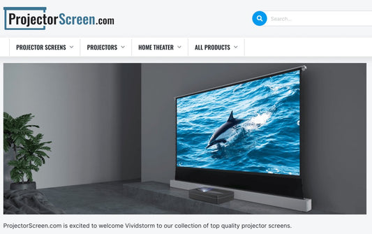 ProjectorScreen.com is excited to welcome Vividstorm to their collection of top quality projector screens. - VIVIDSTORM