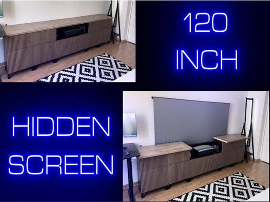 Hidden 120 inch Motorized Vividstorms S PRO SCREEN - VIVIDSTORM