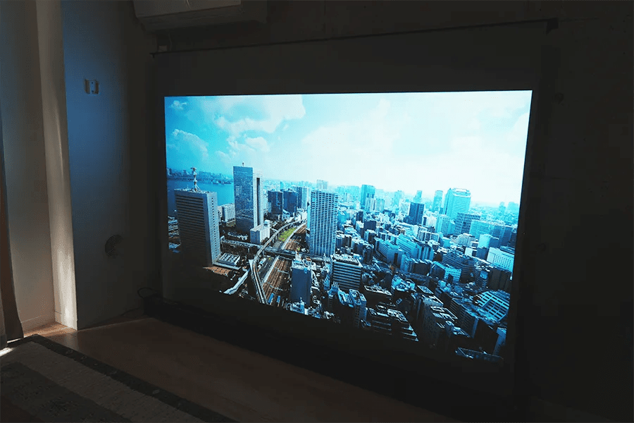 VIVIDSTORM プロジェクタースクリーン レビュー|100インチ以上と昼 VIVIDSTORM プロジェクタースクリーン レビュー|100インチ以上と昼