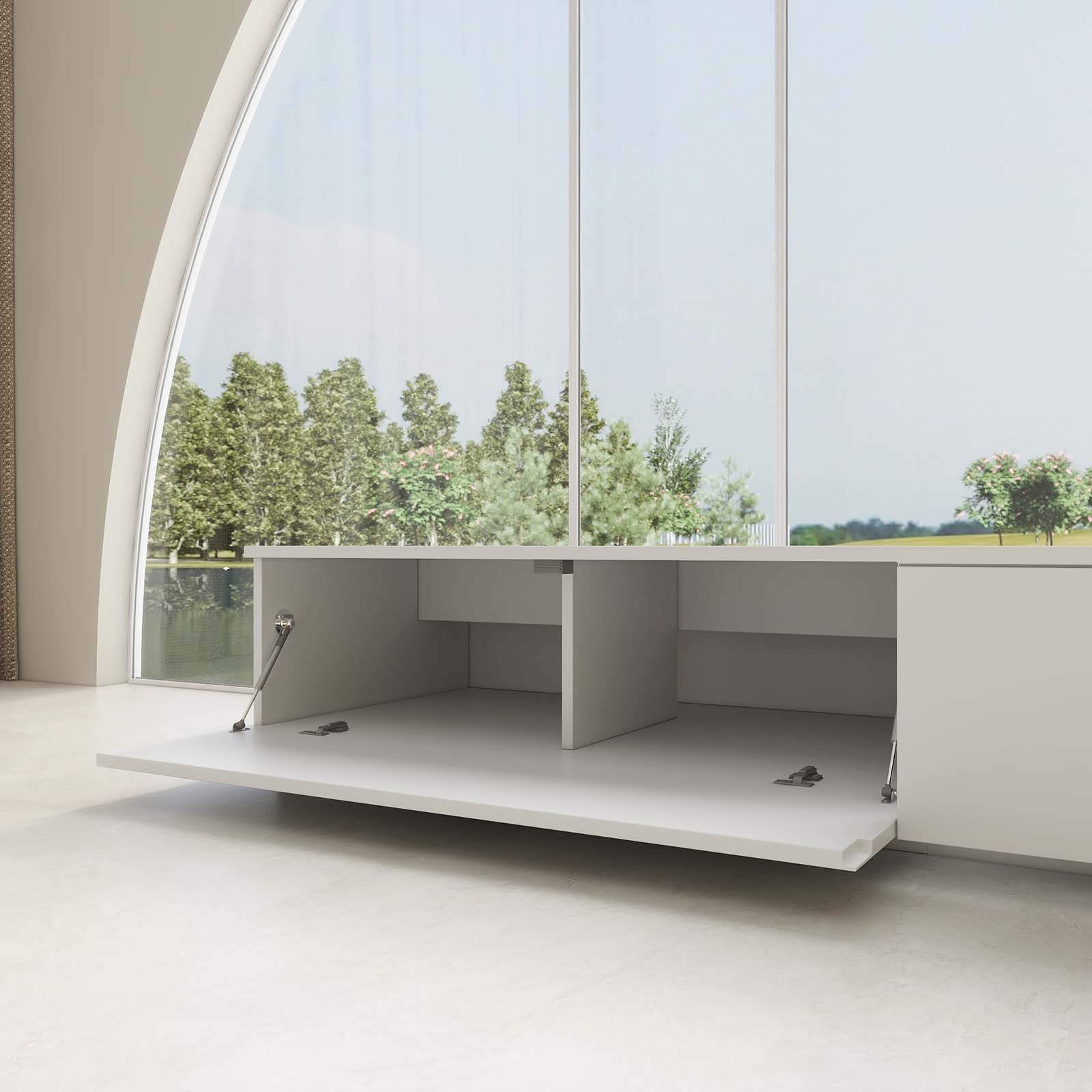 VIVIDSTORM Bundle-Projector&Screen&2025 New VIVIDSTORM Motorised Laser TV Cabinet Barcelona Mark III