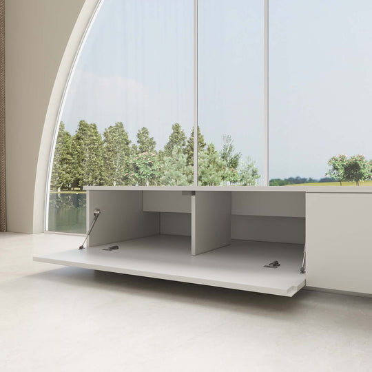 VIVIDSTORM Bundle-Projector&Screen&2025 New VIVIDSTORM Motorised Laser TV Cabinet Barcelona Mark III