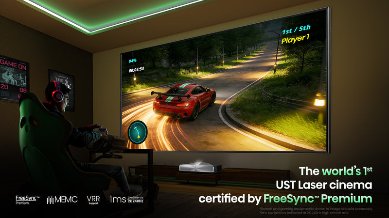 Hisense PX4-PRO, Triple Laser, Home Theater UST Projector (up to 200