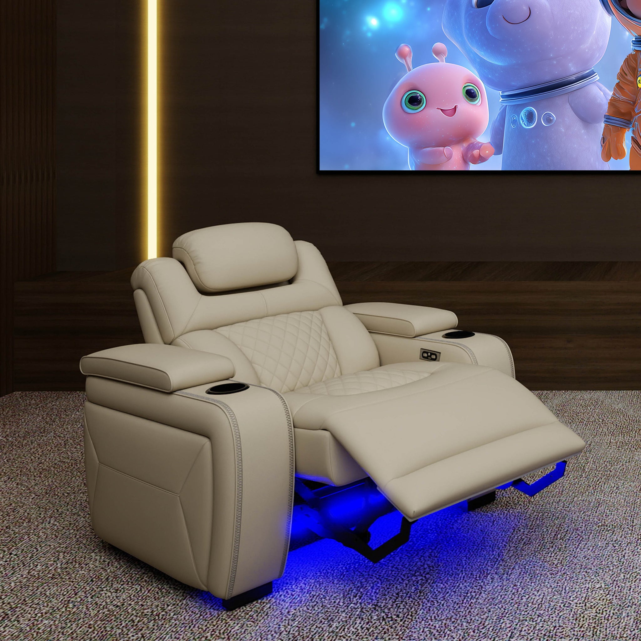 VIVIDSTORM Divino Luxury Home Theater Lounge Recliner