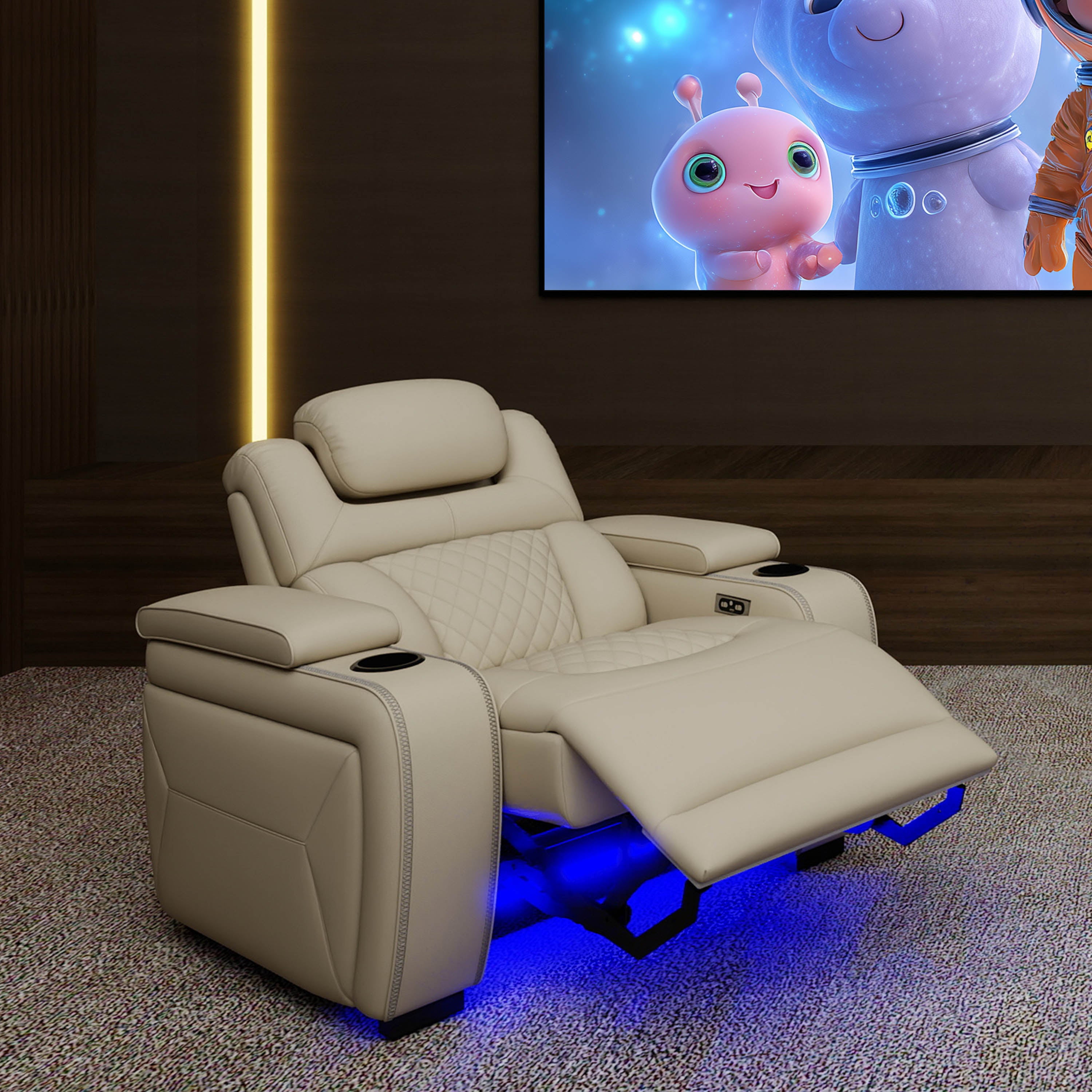 VIVIDSTORM Divino Luxury Home Theater Lounge Recliner