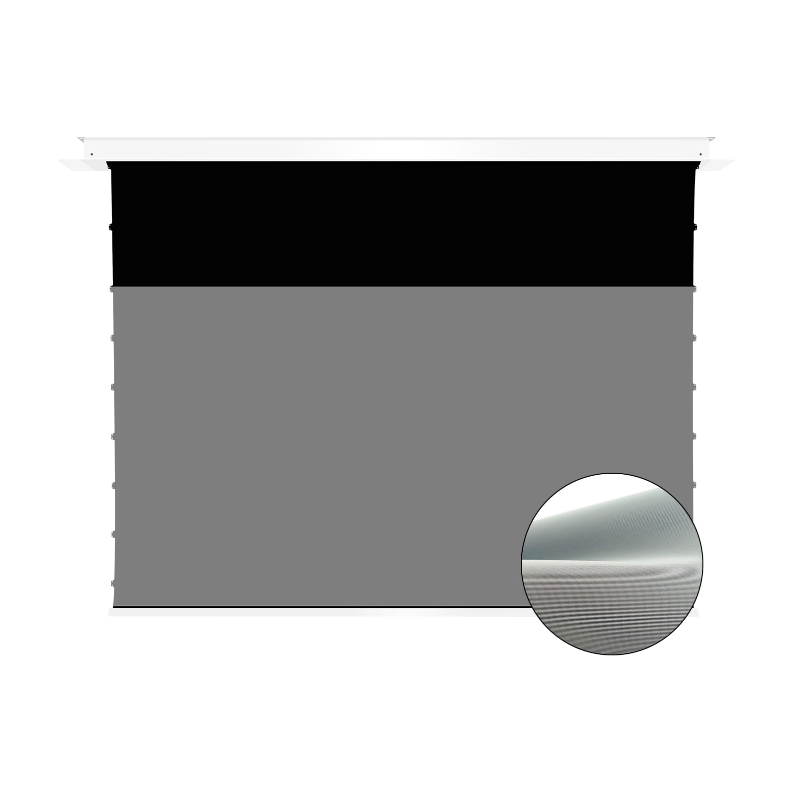 VIVIDSTORM Lite Hyper PHANTOM Recessed In-Ceiling Motorized Tension Lenticular ALR Projector Screen