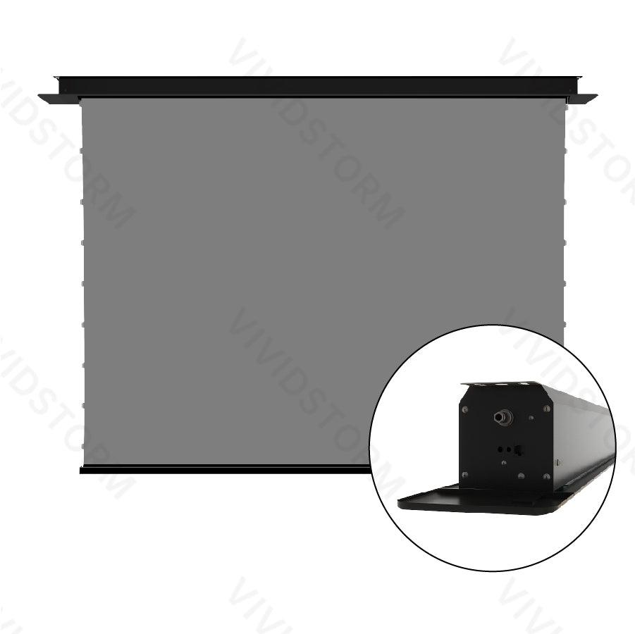 VIVIDSTORM PHANTOM Recessed In-Ceiling Motorized Tension Obsidian Long Throw ALR Projector screen