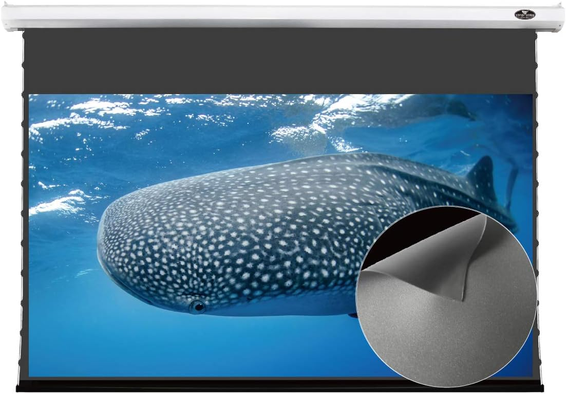 Duty-Free Clearance 30%-50% OFF|Ships from Arizona Warehouse | VIVIDSTORM Deluxe Tensioned Screen,Electric Tab-tensioned Pull Down Screen– Classic Version Clearance