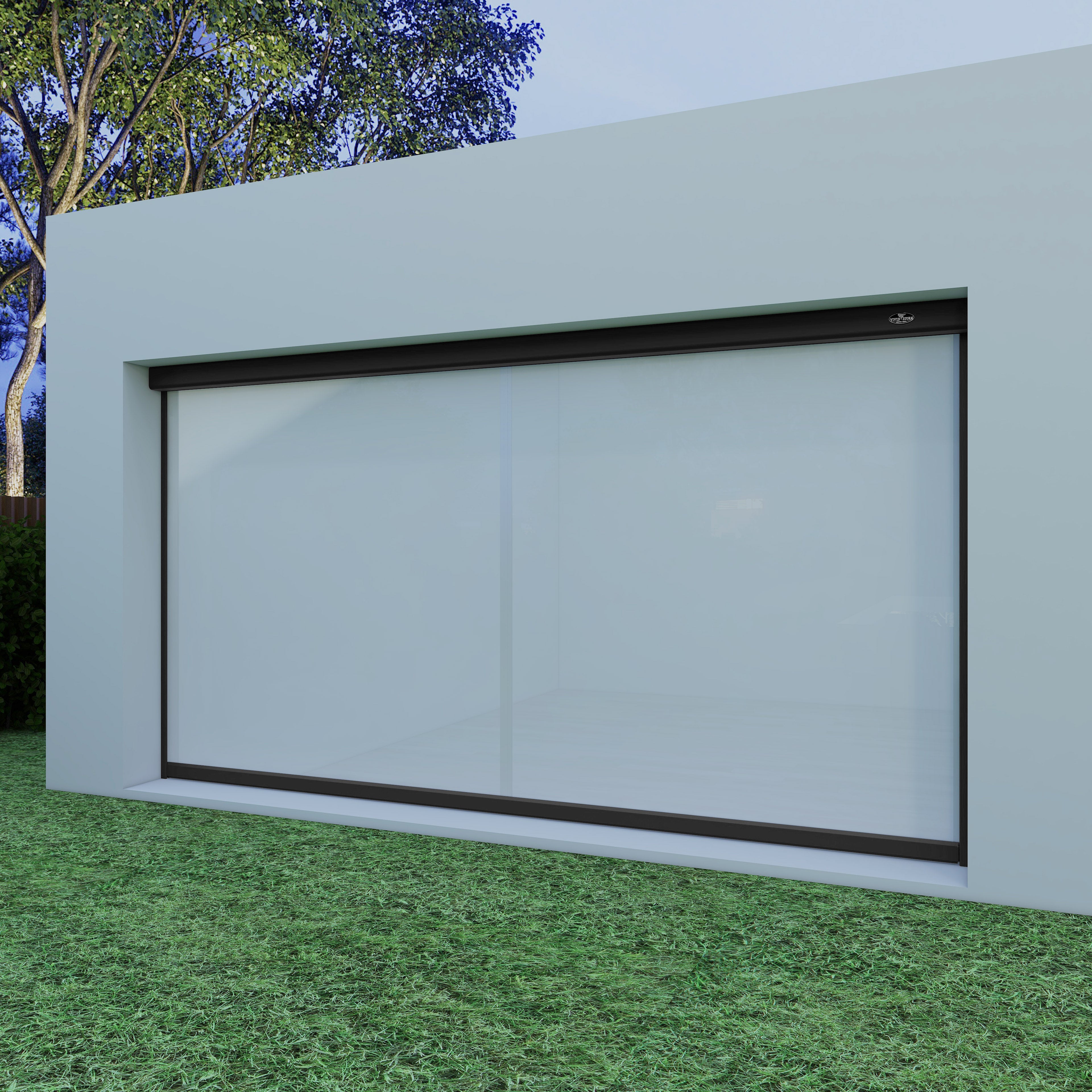 VIVIDSTORM DuraPlus Weatherproof Motorized Outdoor Projector Screen