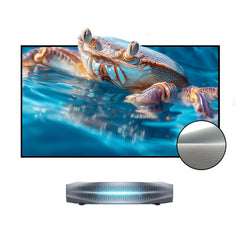 BUNDLE Awol Vision Aetherion Pro / Max RGB Laser UST Projector & VIVIDSTORM Lite Hyper Fixed Frame Lenticular ALR Projector Screen