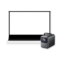 BUNDLE Anker Nebula X1 Projector & VIVIDSTORM S White Cinema Motorized Tension Floor Rising Projector screen Pre-Order