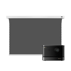 Dangbei DBOX02 (Mars pro2) 4K Laser Projector&VIVIDSTORM ALR Slimline Motorized Tension Obsidian Long Throw ALR Projector screen
