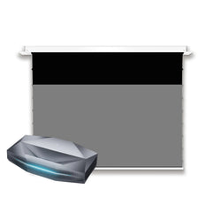 BUNDLE Awol Vision Aetherion Pro / Max RGB Laser UST Projector & VIVIDSTORM Lite Hyper PHANTOM Recessed In-Ceiling Motorized Tension Lenticular ALR Projector Screen