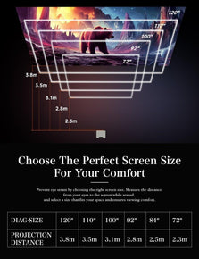 VIVIDSTORM S Fusion ALR Motorized Tension Floor Rising Enhanced Long Throw ALR Projector Screen - VIVIDSTORM