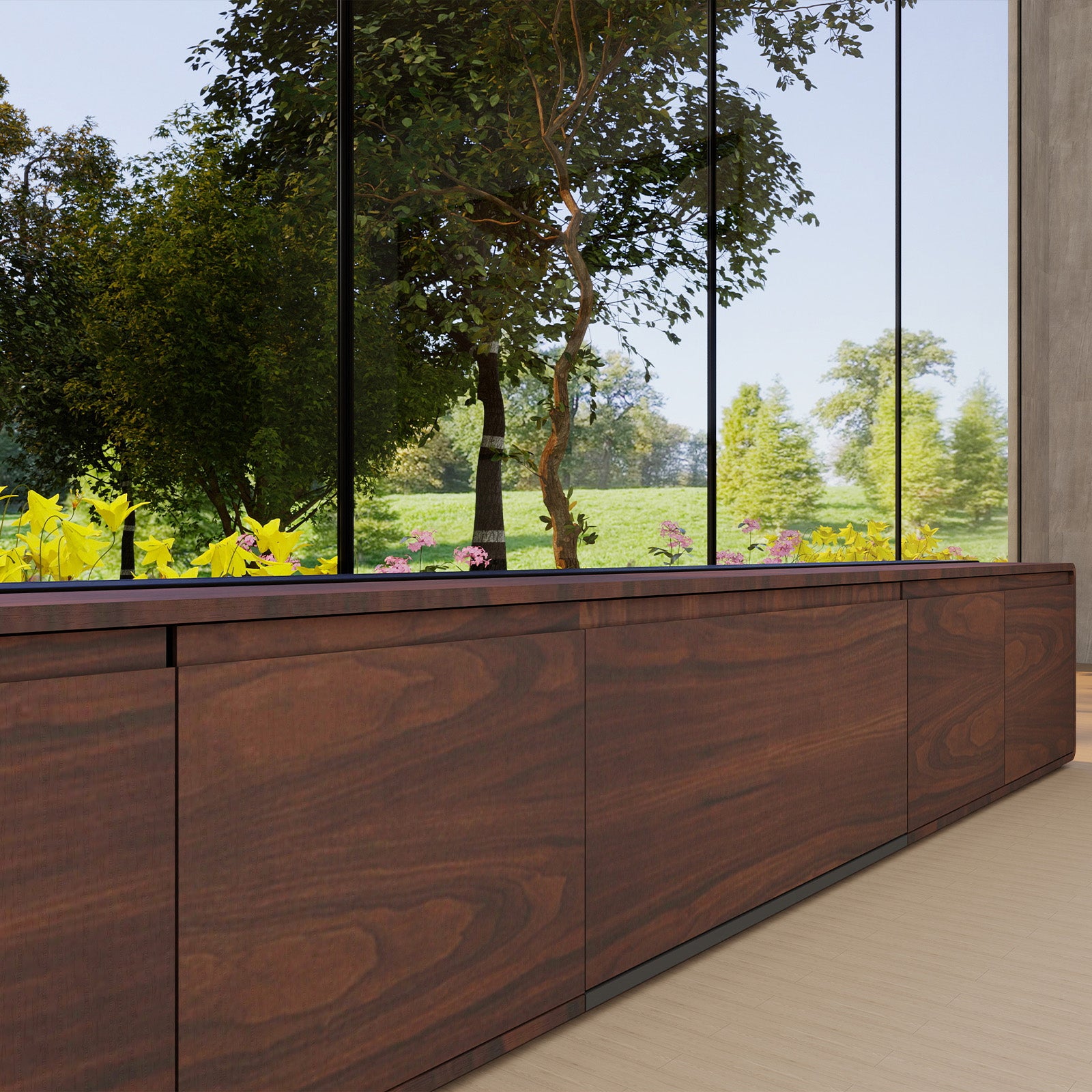 VIVIDSTORM Bundle-Projector&Screen&2025 New VIVIDSTORM Motorised Laser TV Cabinet Vienna