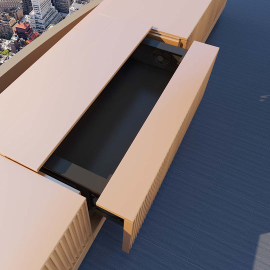 مجموعة VIVIDSTORM - جهاز عرض وشاشة وخزانة تلفزيون ليزر بمحرك VIVIDSTORM من جنيف