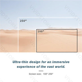 BUNDLE HISENSE LASER CINEMA PX3 PRO TriChroma Laser Cinema Projector & VIVIDSTORM CineVision Pro Fixed Frame UST ALR Projector Screen - VIVIDSTORM