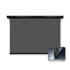 Bundle Formovie X5 PRO Projector & VIVIDSTORM ALR Slimline Motorized Tension Obsidian Long Throw ALR Projector screen