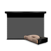 BUNDLE Hisense L9Q Triple Laser Ultra Short Throw Projector & VIVIDSTORM PRO Slimline Motorized Tension UST ALR Projector Screen