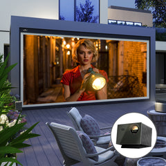 Bundle Valerion VisionMaster Pro2 Projector & VIVIDSTORM DuraPlus Weatherproof Motorized Outdoor Projector Screen