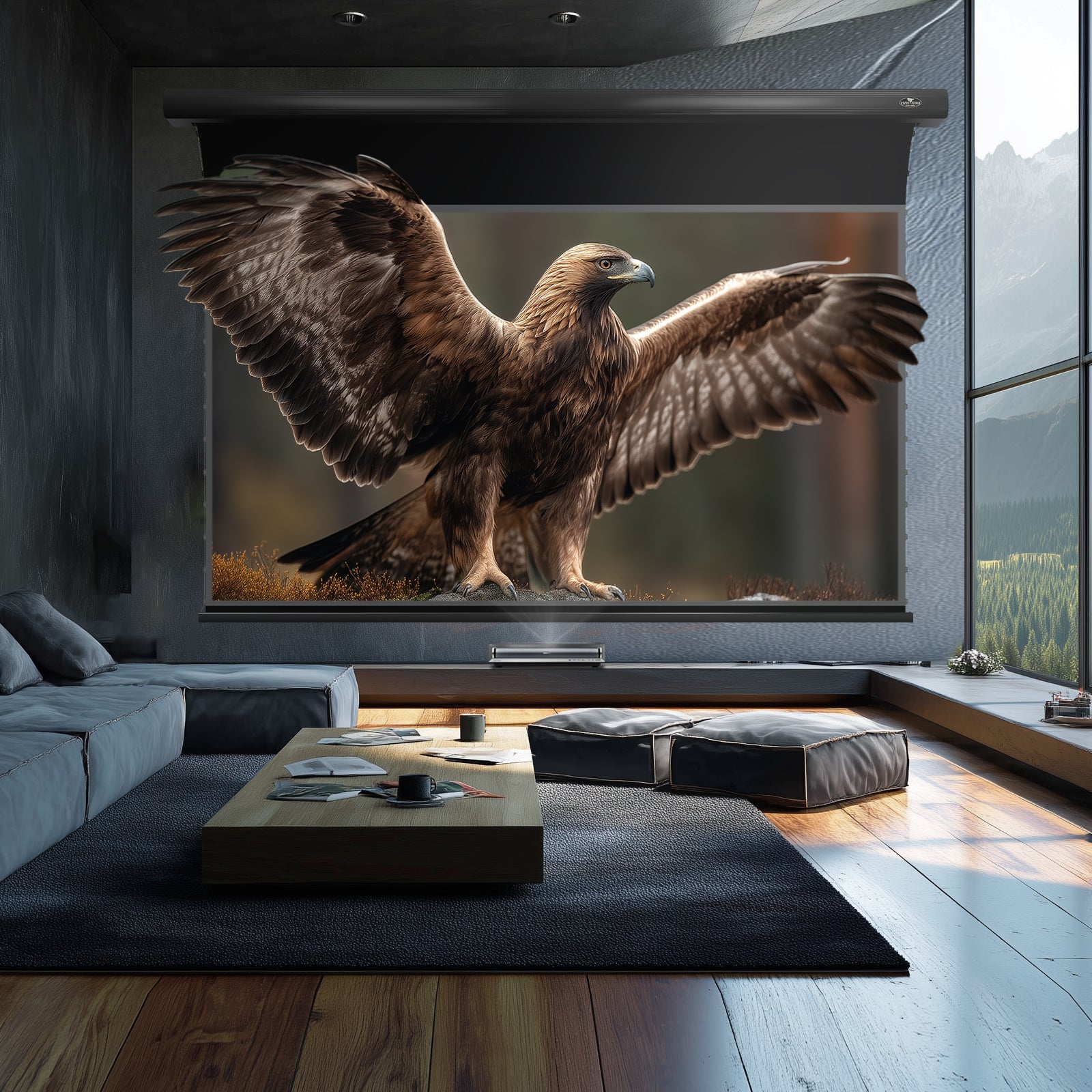 BUNDLE HISENSE LASER CINEMA PX3 PRO TriChroma Laser Cinema Projector &  VIVIDSTORM 150