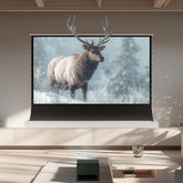 BUNDLE Valerion VisionMaster Pro 2 Projector & VIVIDSTORM S White Cinema Motorized Tension Floor Rising Projector Screen