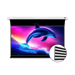 شاشة عرض VIVIDSTORM Fusion ALR Slimline بمحرك معزز بالتوتر طويل المدى ALR