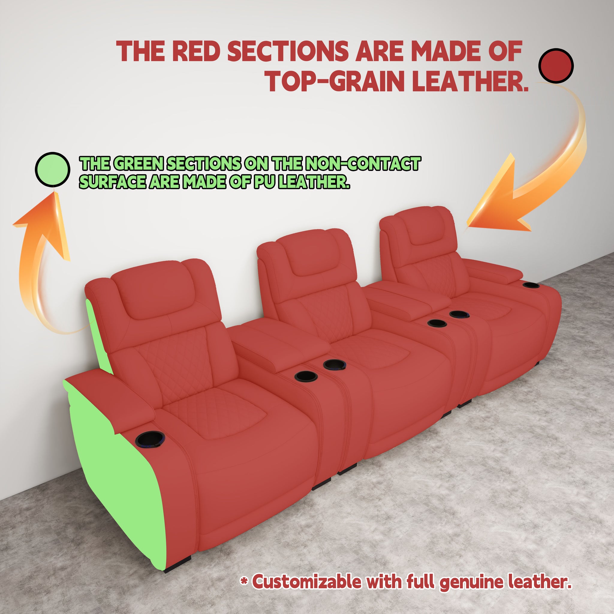 VIVIDSTORM Divino Luxury Home Theater Lounge Recliner