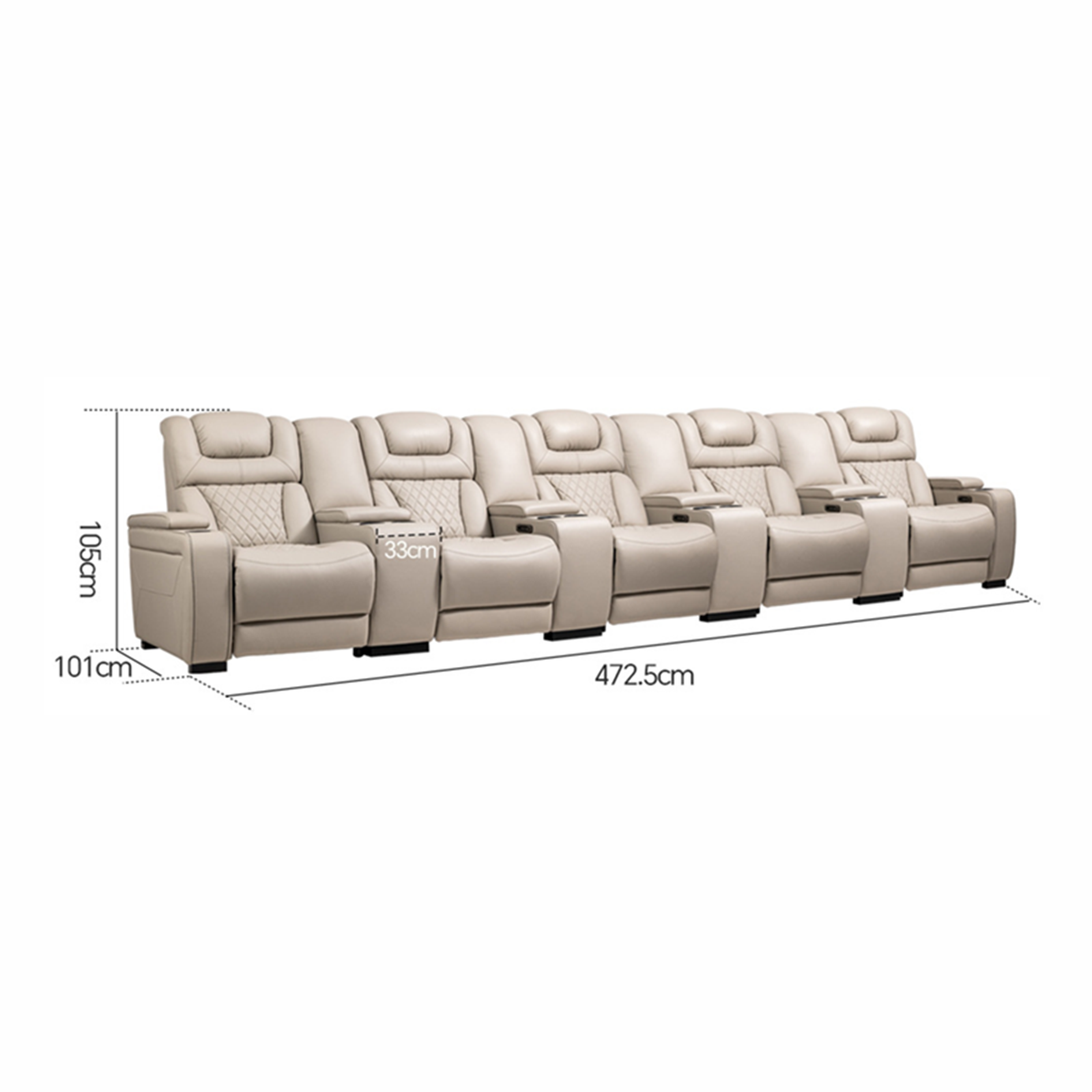 VIVIDSTORM Divino Luxury Home Theater Lounge Recliner