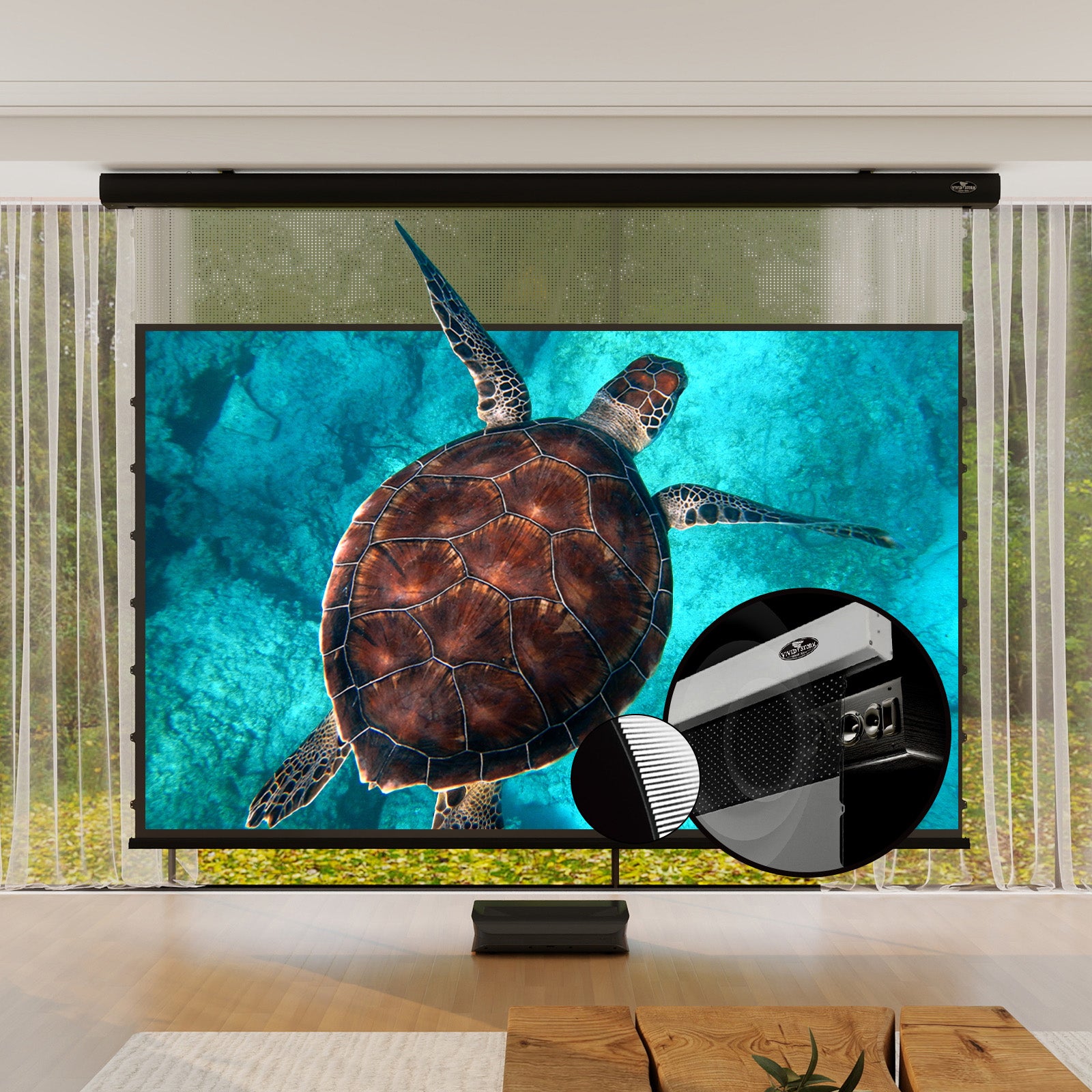 VIVIDSTORM PRO P Slimline Motorized Tension UST ALR Projector screen