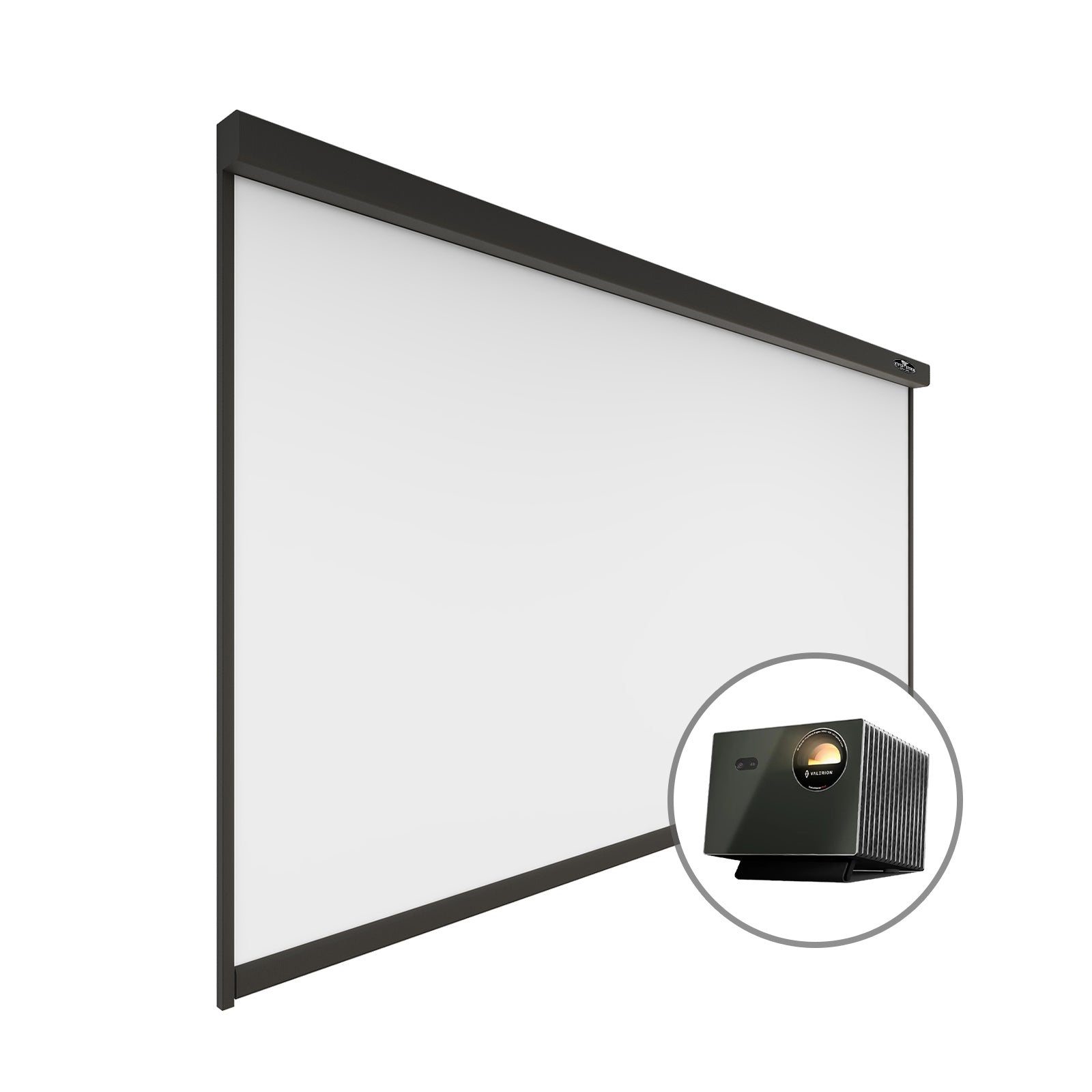 Bundle Valerion VisionMaster Pro2 Projector & VIVIDSTORM DuraPlus Weatherproof Motorized Outdoor Projector Screen