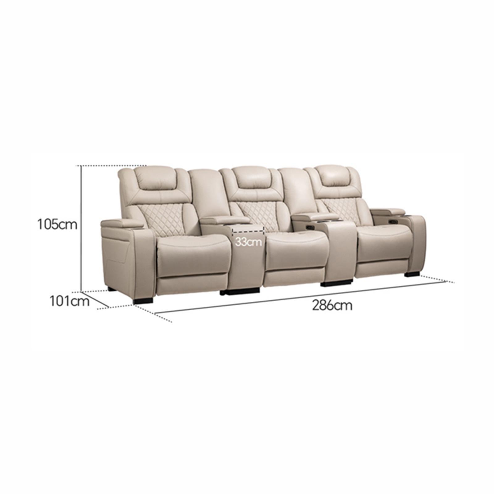 VIVIDSTORM Divino Luxury Home Theater Lounge Recliner