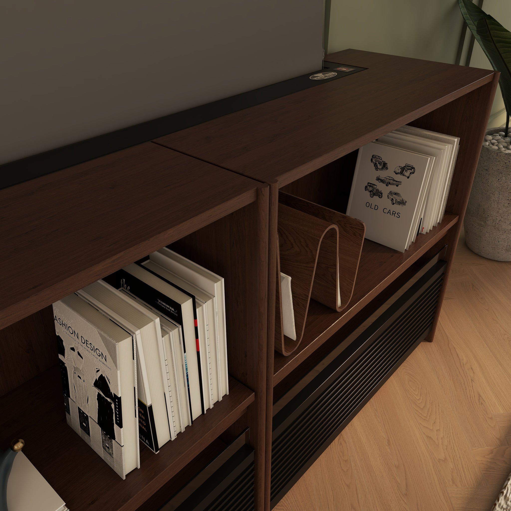 Bundle VIVIDSTORM Nexus Motorized Projector Screen Integrated Shelving Unit & S White Cinema/S ALR Motorized Tension Floor Rising Projector screen