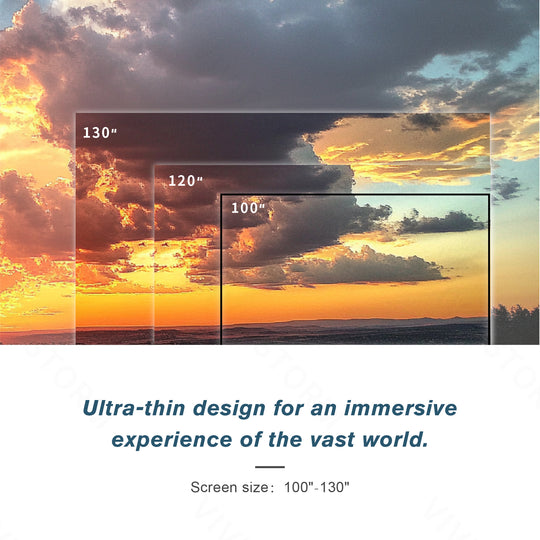 Écran de projection VIVIDSTORM Fusion ALR à cadre fixe et longue portée amélioré
