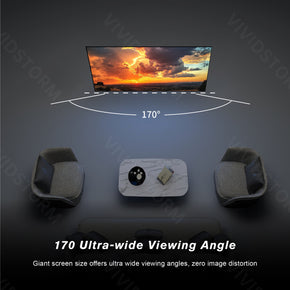 Écran de projection VIVIDSTORM Fusion ALR à cadre fixe et longue portée amélioré