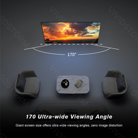 Écran de projection VIVIDSTORM Fusion ALR à cadre fixe et longue portée amélioré