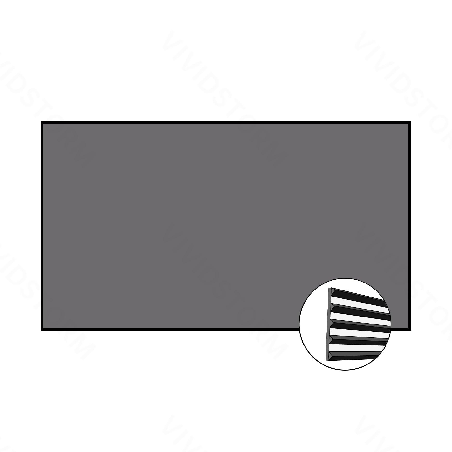 شاشة عرض VIVIDSTORM Fusion ALR ذات الإطار الثابت والمحسنة ذات المدى الطويل