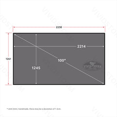 VIVIDSTORM Fusion ALR Fixed Frame Enhanced Long Throw ALR Projector Screen