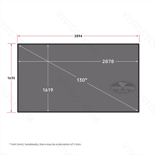 Écran de projection VIVIDSTORM Fusion ALR à cadre fixe et longue portée amélioré