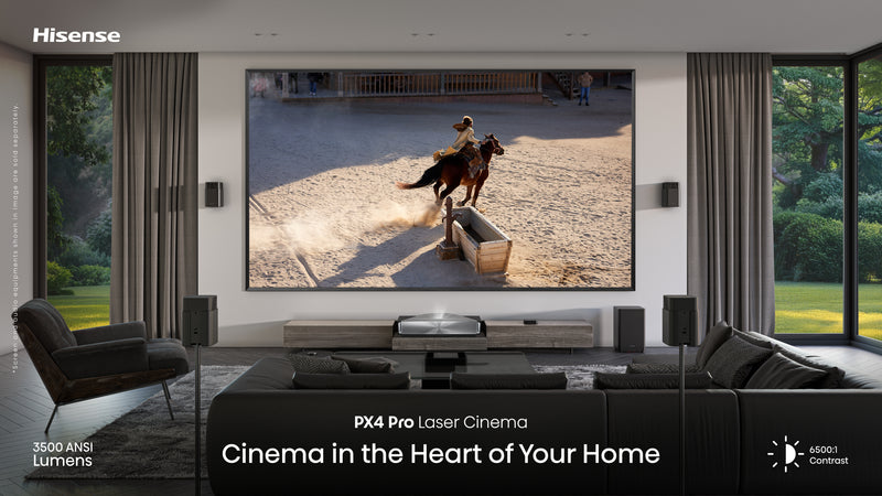 Hisense PX4-PRO, Triple Laser, Home Theater UST Projector (up to 200
