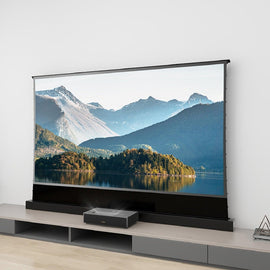 Bundle Formovie 4K Max ultra short throw laser projector and S PRO Electric Tension Floor Screen UST Ambient Light Rejecting Material - VIVIDSTORM