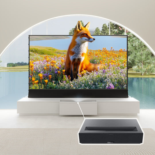 مجموعة VIVIDSTORM - جهاز عرض وشاشة وخزانة تلفزيون ليزر بمحرك جديد من VIVIDSTORM طراز Barcelona Mark III لعام ٢٠٢٥