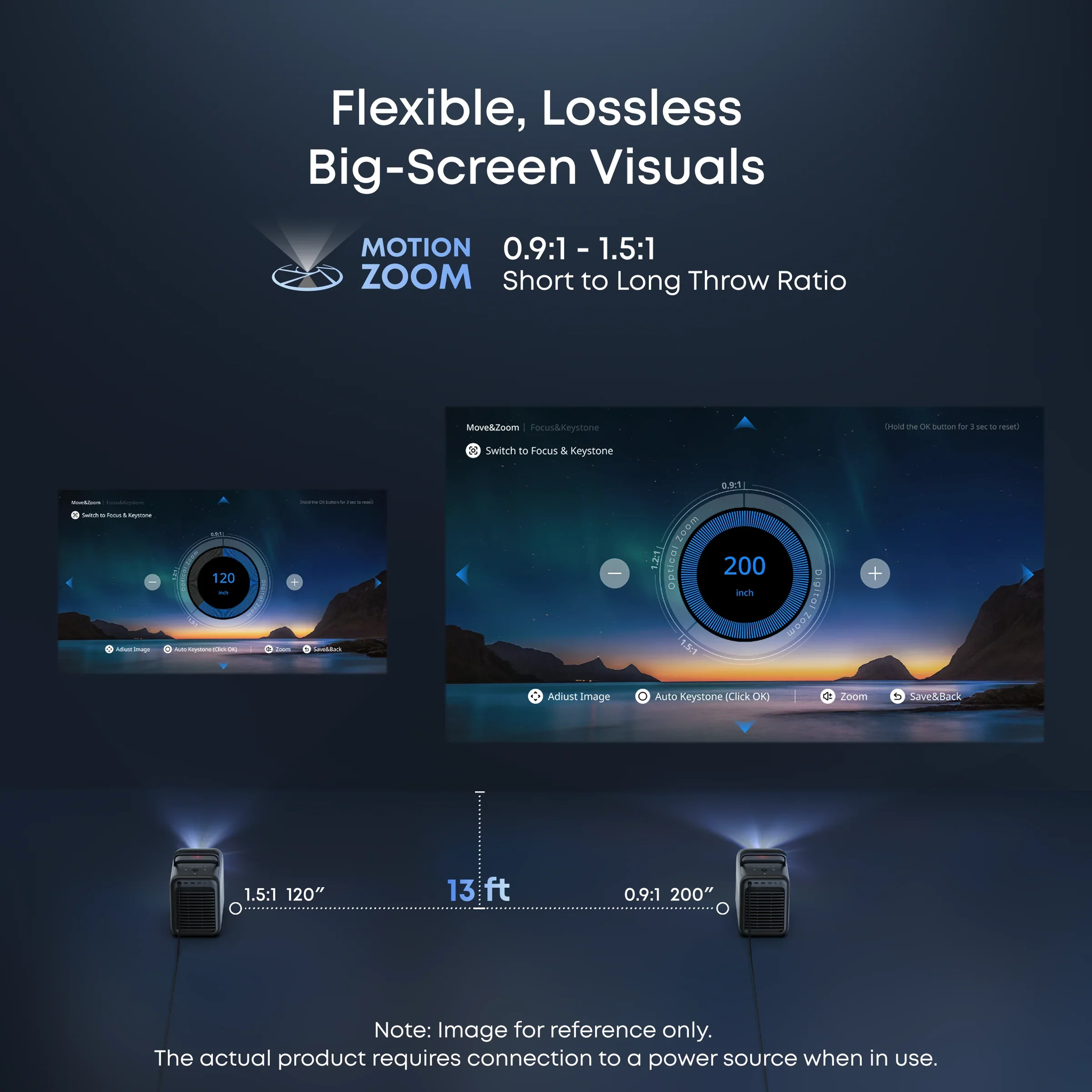 BUNDLE Anker Nebula X1 Projector & VIVIDSTORM DuraPlus Weatherproof Motorized Outdoor Projector Screen Pre-Order