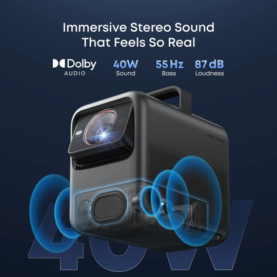 BUNDLE Anker Nebula X1 Projector & VIVIDSTORM S White Cinema Motorized Tension Floor Rising Projector screen Pre-Order