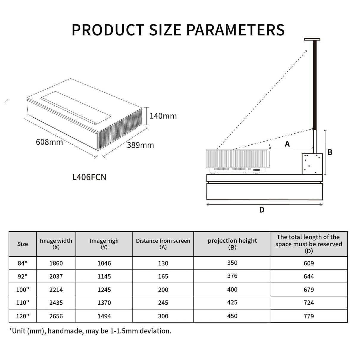 Bundle Formovie 4K Max ultra short throw laser projector and S PRO Electric Tension Floor Screen UST Ambient Light Rejecting Material - VIVIDSTORM
