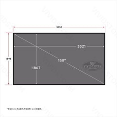 VIVIDSTORM CineVision Pro Fixed Frame Fresnel UST ALR Projector Screen - VIVIDSTORM