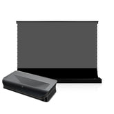 AWOL VISION LTV-3500 4K Triple Ultra Short Throw Laser Projector and S PRO Electric Tension Floor Screen UST Ambient Light Rejecting Material??a set?? - VIVIDSTORM